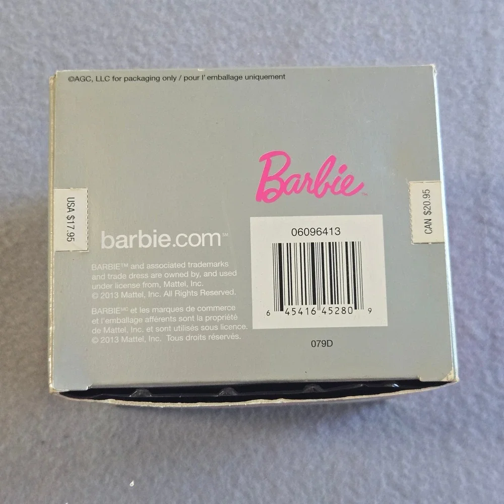 Barbie Holiday‎ Ornament 25th Anniversary 2013 Silver Gown Heirloom 079D
